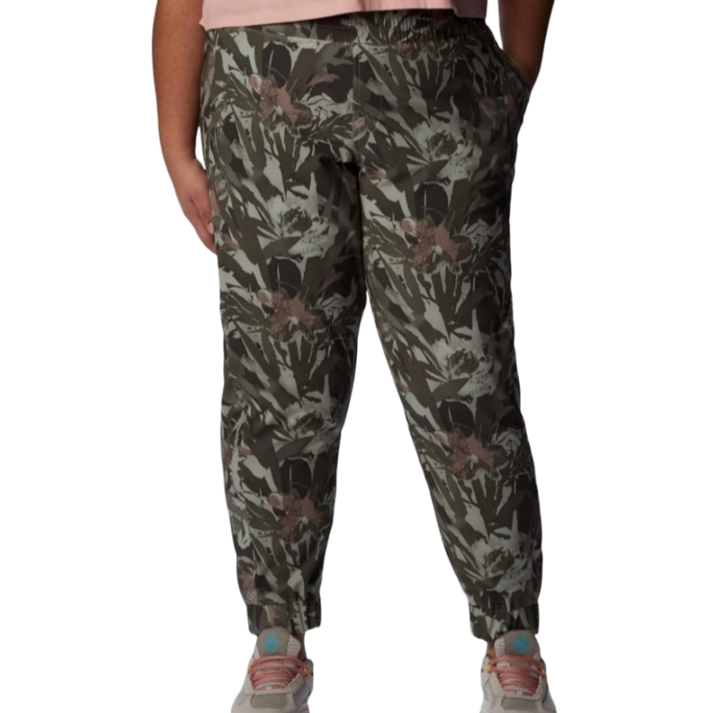 Columbia Joggers Women's 1X Stone Green Creek Warm Floriculture Omni Regular Fit
